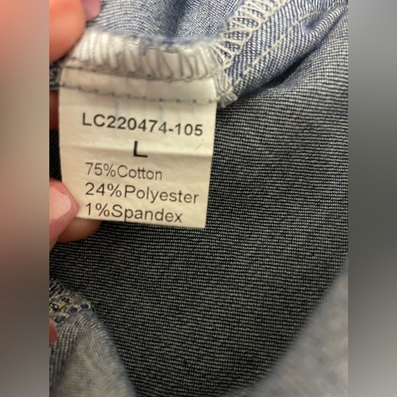 🦋 Unbranded blue jean suspenders knee length EUC - Picture 3 of 4